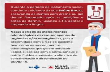 Foto - MATERIAL INFORMATIVO SOBRE CORONAVÍRUS - MINISTÉRIO DA SAÚDE